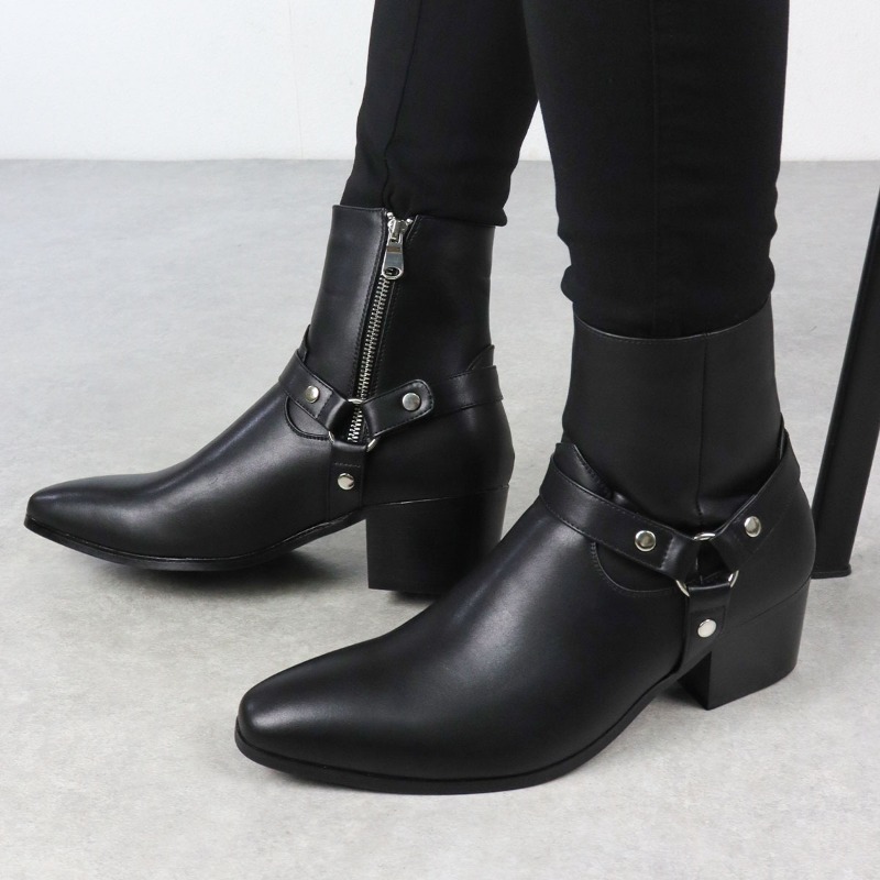 Men Formal Wear With Boots - Designerskie buty męskie Klasyczne buty Chelsea