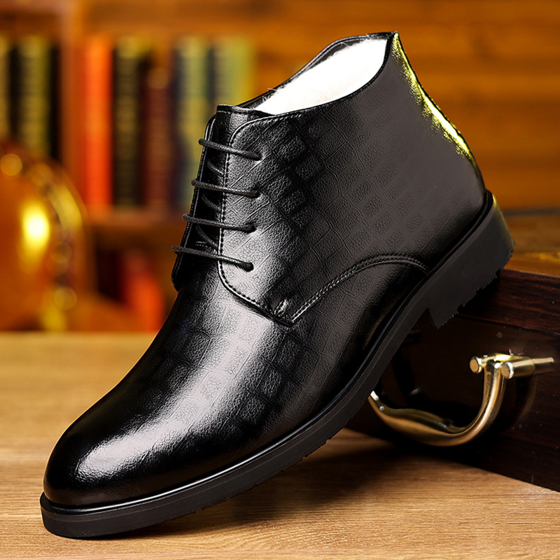 Men Formal Wear With Boots - Męski brytyjski styl 2025 zimowy biznesowy
