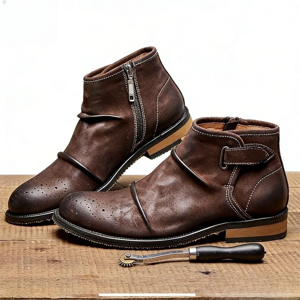 Męskie botki typu brogsy, z pa – Formal Men Daily Wear Footwear recenzja i cena