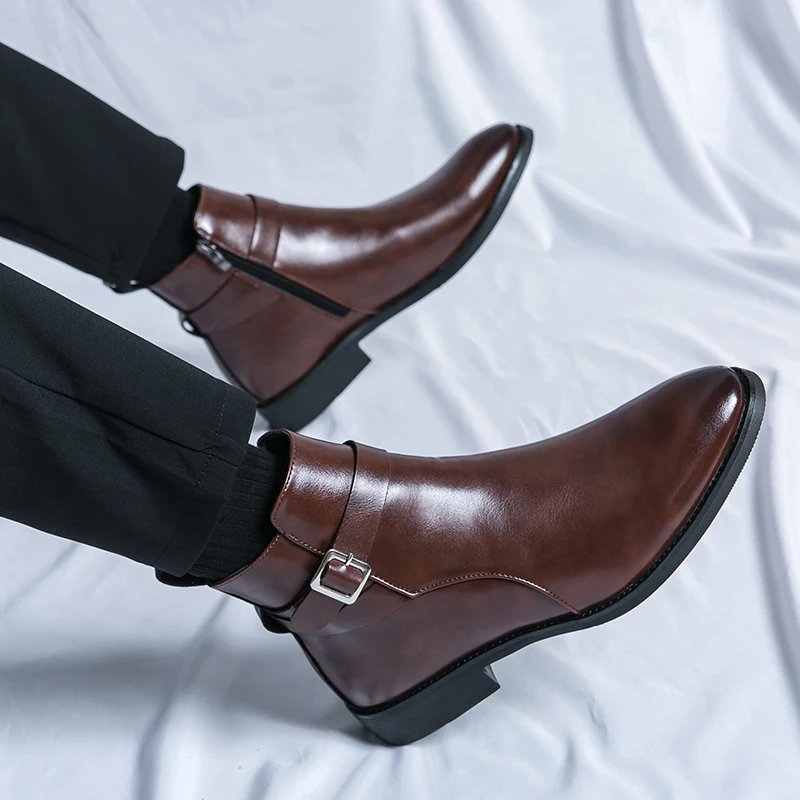 Projektant mody Męskie szpicza – Men Formal Wear With Boots recenzja i cena