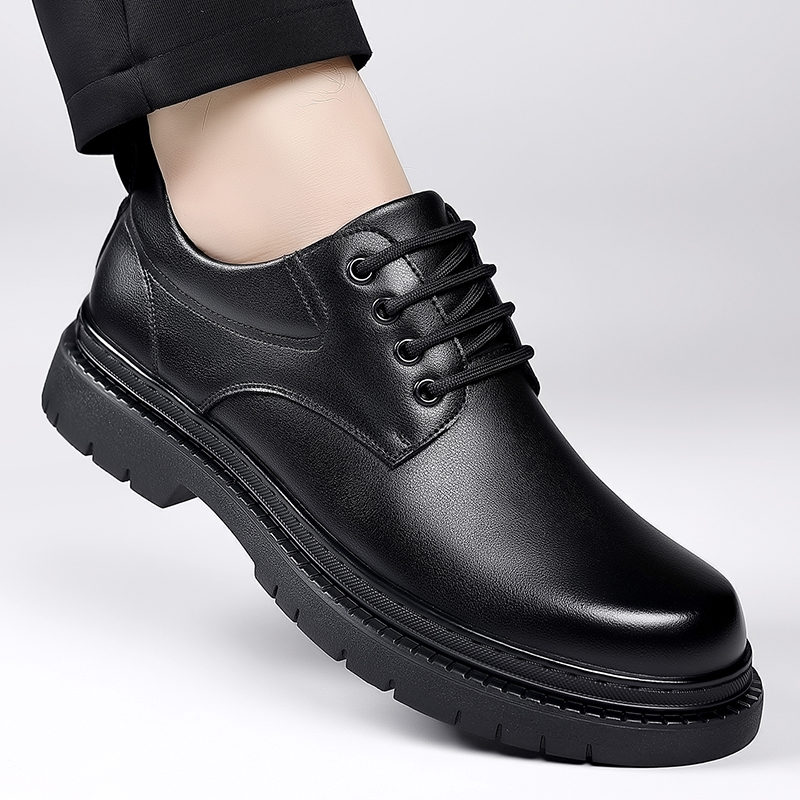 Męskie skórzane buty wizytowe, – Formal Men Daily Wear Footwear recenzja i cena