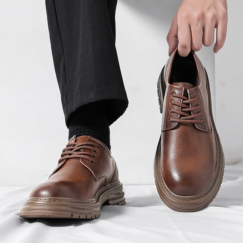 Męskie skórzane buty biznesowe – Formal Men Daily Wear Footwear recenzja i cena