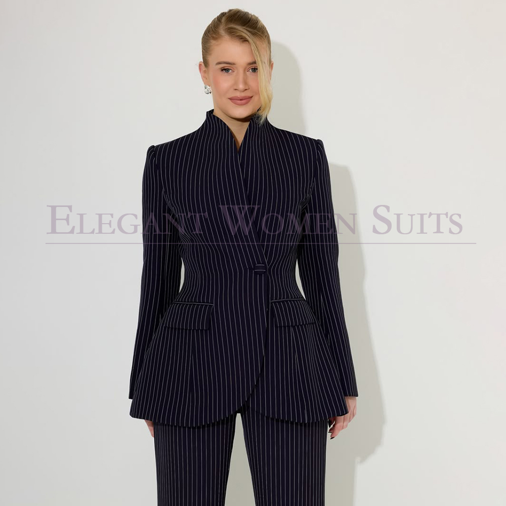 Czarne garnitury męskie w pask – Men Formal Wear All Black recenzja i cena