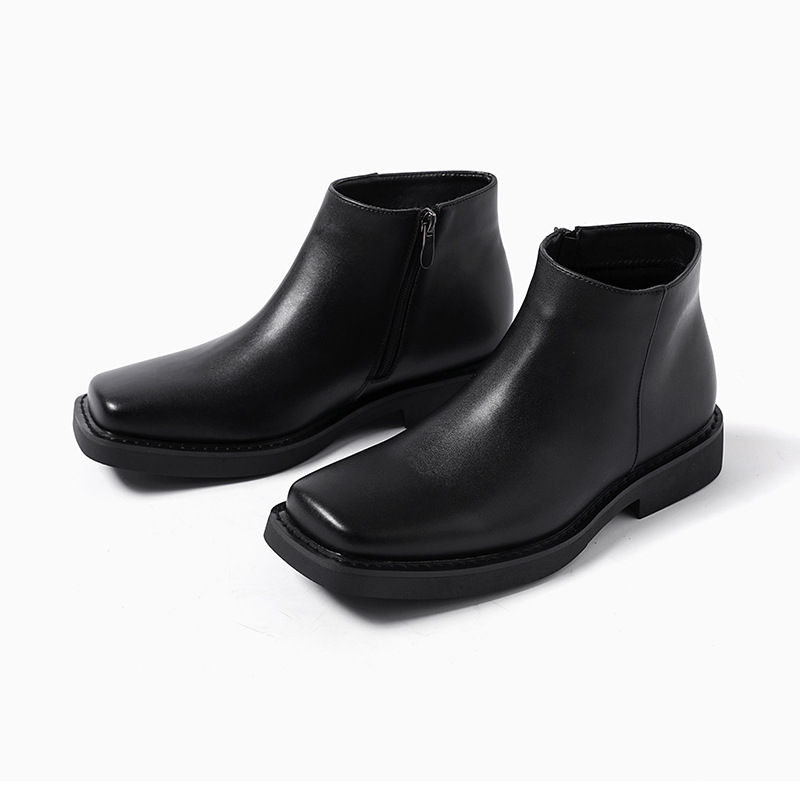 Luksusowa moda Czarne męskie s – Men Formal Wear With Boots recenzja i cena