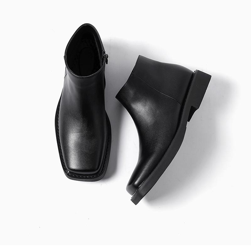 Luksusowa moda Czarne męskie s – Men Formal Wear With Boots recenzja i cena