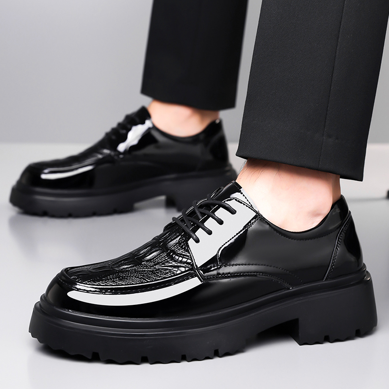 Męskie skórzane buty wiosenne  – Formal Men Daily Wear Footwear recenzja i cena