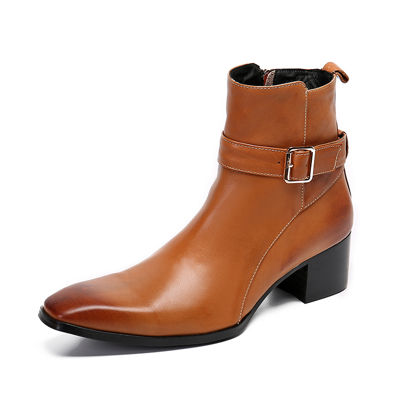 Zimowe Brązowe Sznurowane Szpi – Men Formal Wear With Boots recenzja i cena