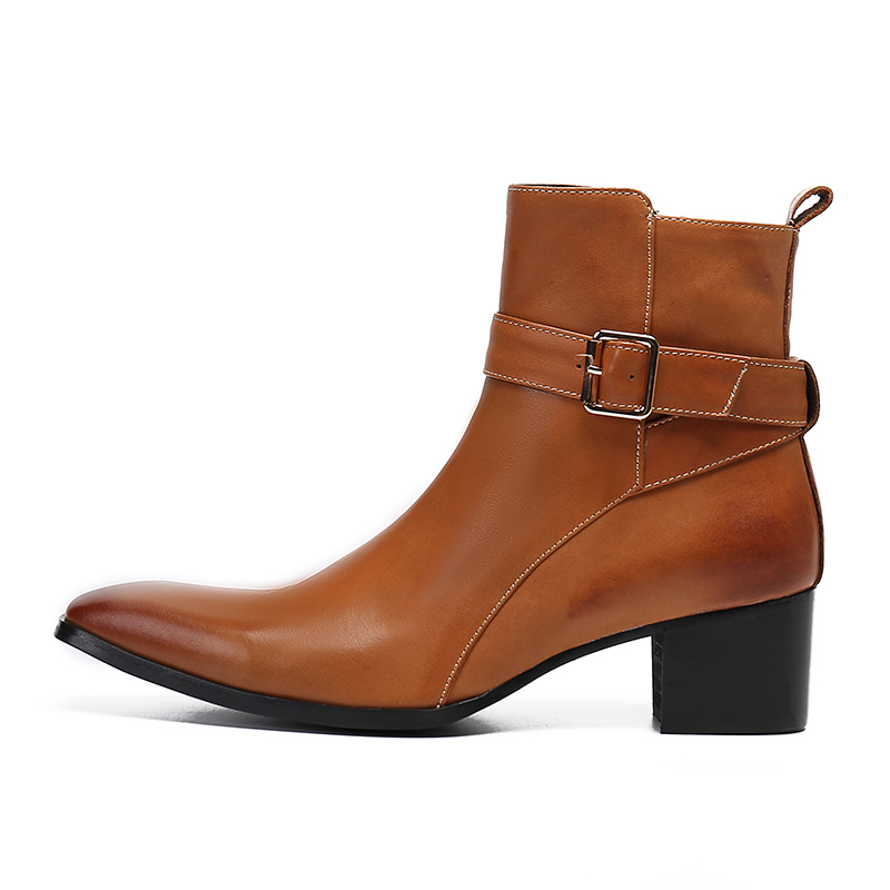 Zimowe Brązowe Sznurowane Szpi – Men Formal Wear With Boots recenzja i cena