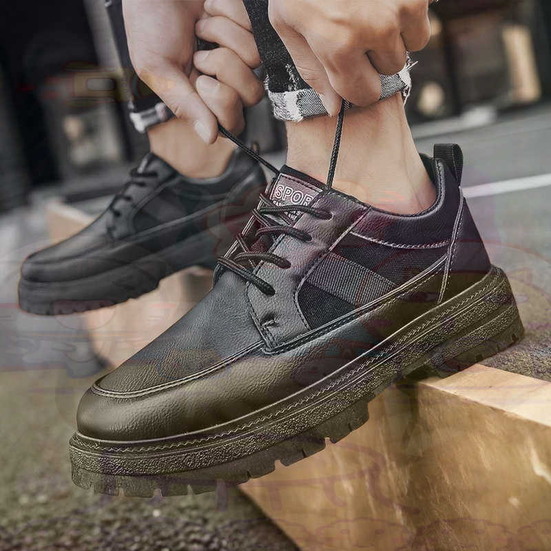 Ciemna skóra naturalna Modne t – Formal Men Daily Wear Footwear recenzja i cena