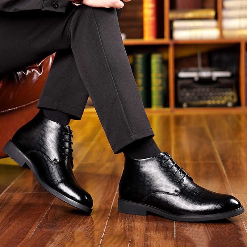 Męski brytyjski styl 2025 zimo – Men Formal Wear With Boots recenzja i cena