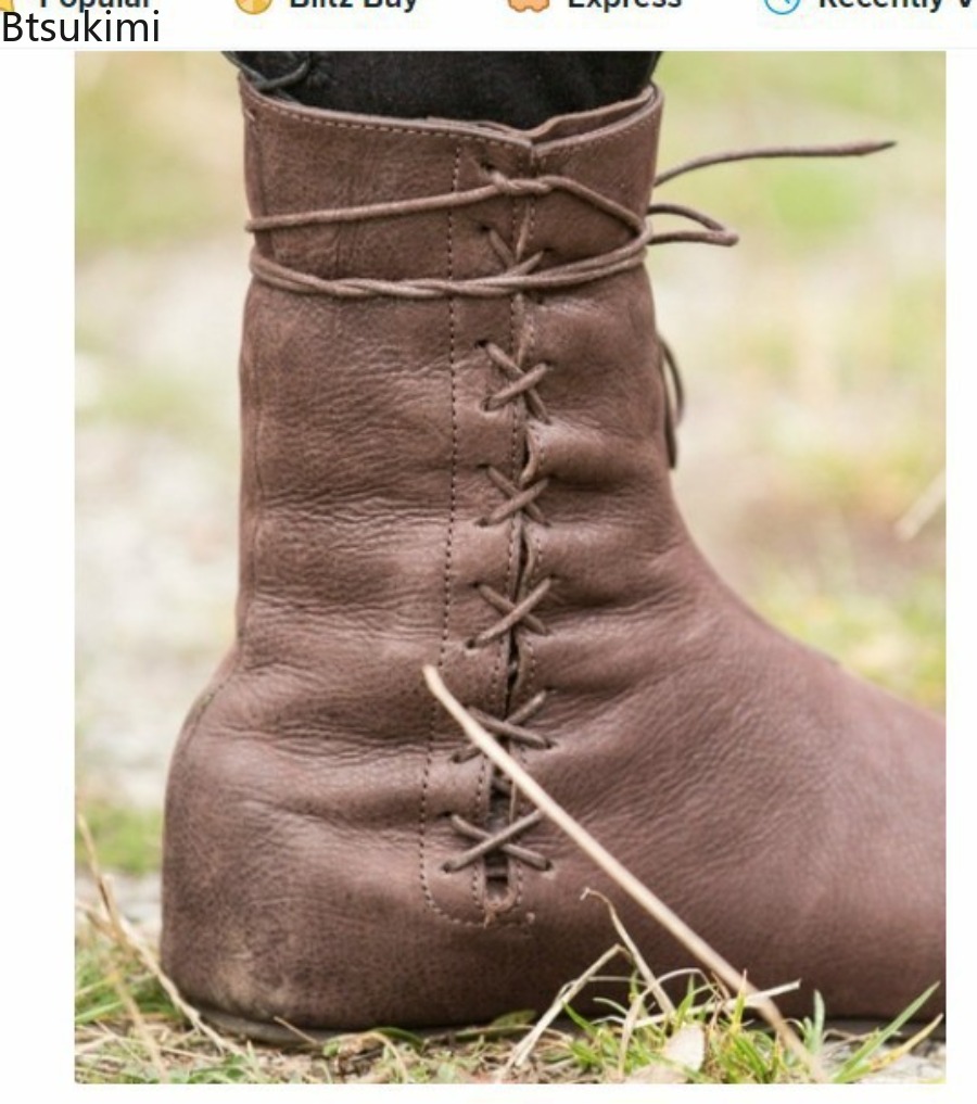 Męskie buty w stylu średniowie – Men Formal Wear With Boots recenzja i cena