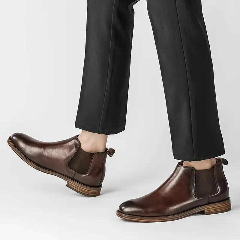 Męskie biznesowe buty wizytowe – Men Formal Wear With Boots recenzja i cena