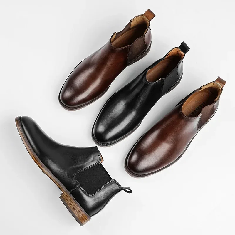 Męskie biznesowe buty wizytowe – Men Formal Wear With Boots recenzja i cena