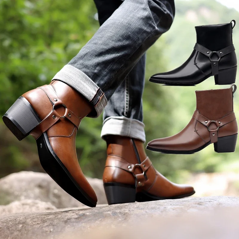Buty męskie Projektant mody Ch – Men Formal Wear With Boots recenzja i cena