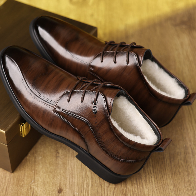Męskie buty zimowe skórzane ak – Men Formal Wear With Boots recenzja i cena